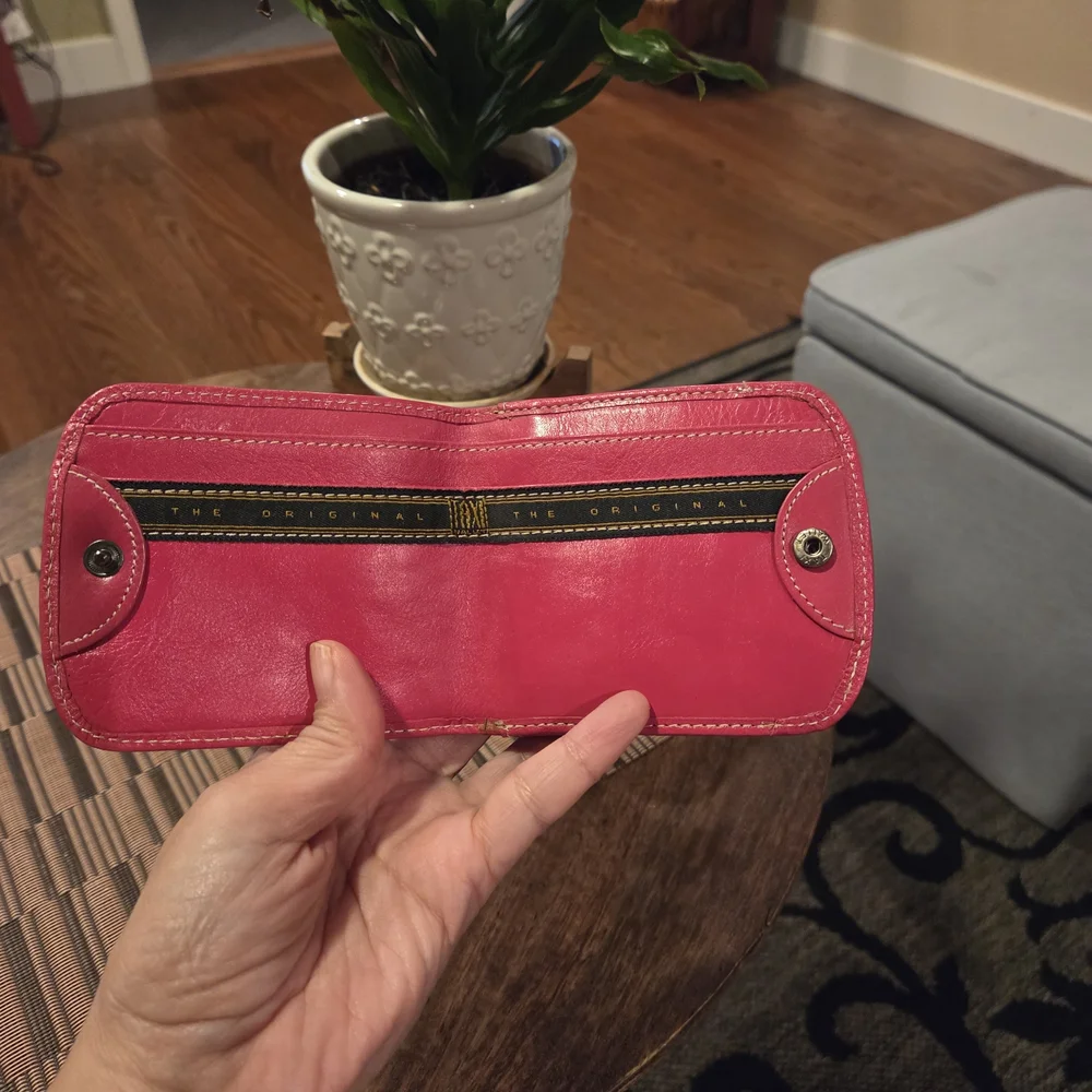 Pink TAXI Leather Wallet